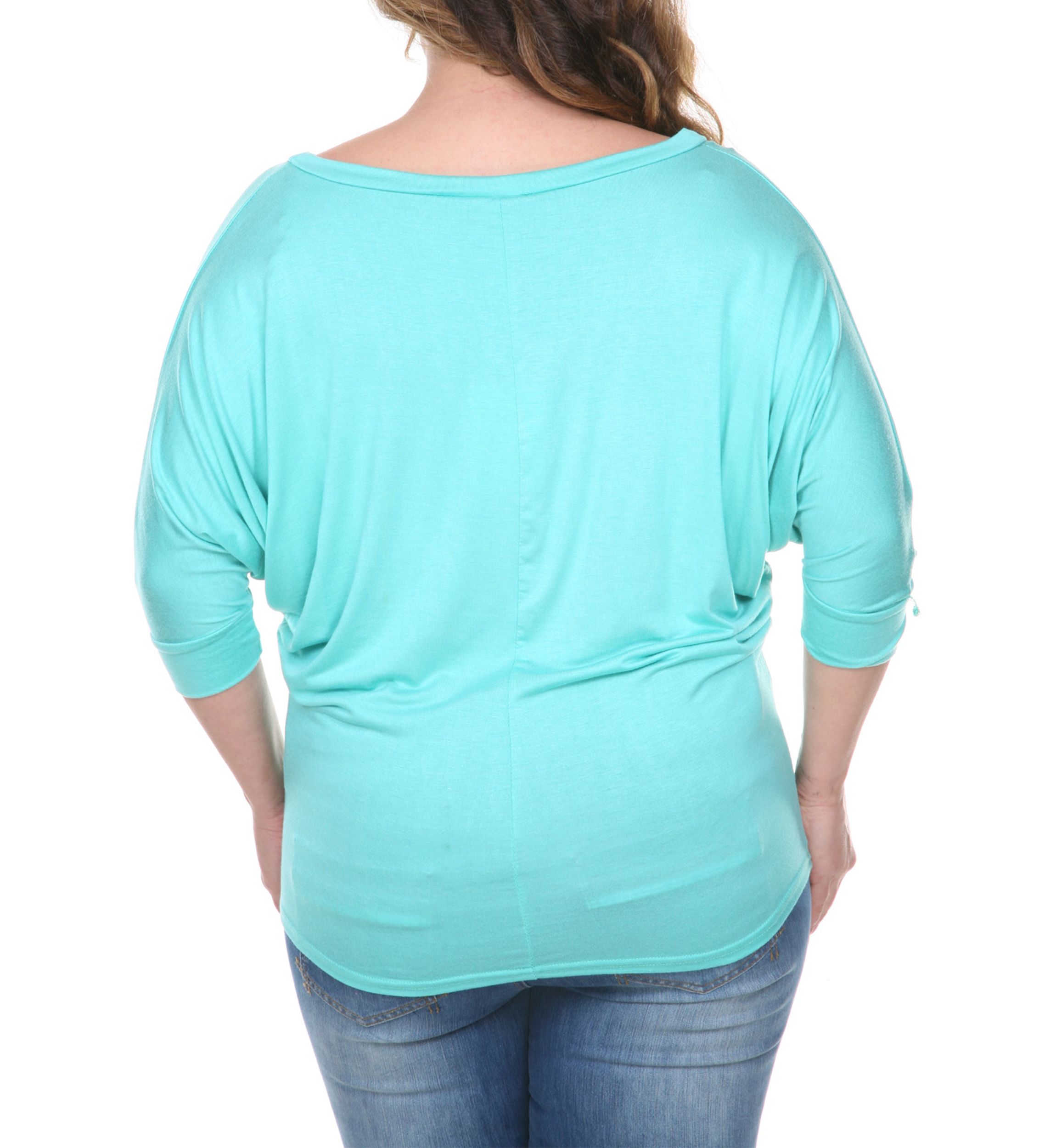 Plus Size Bat Sleeve Tunic