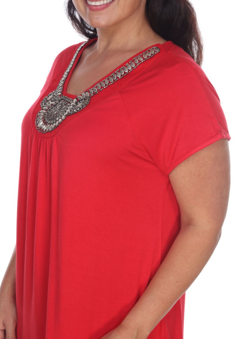 Plus Size Fenella Short Sleeve Tunic