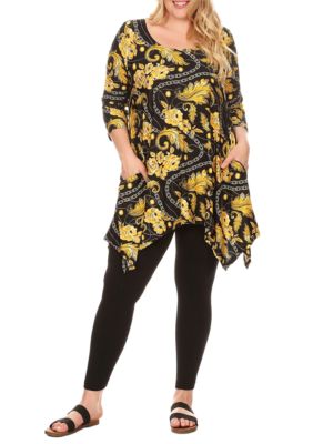 White Mark Women's Plus Size Alegra Tunic