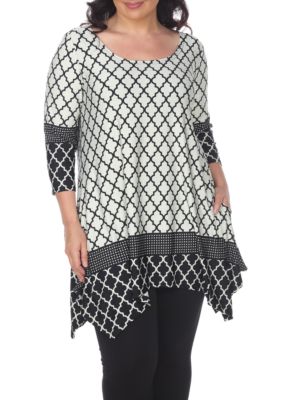 White Mark Women's Plus Size Aicha Tunic