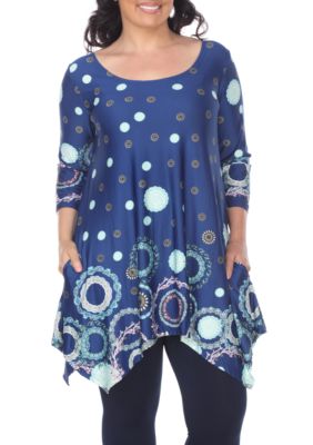 White Mark Women's Plus Size Erie Tunic, 4X