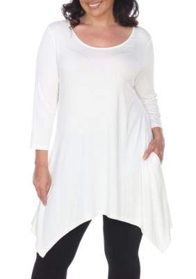 White Mark Women's Plus Size Makayla Tunic, 4X