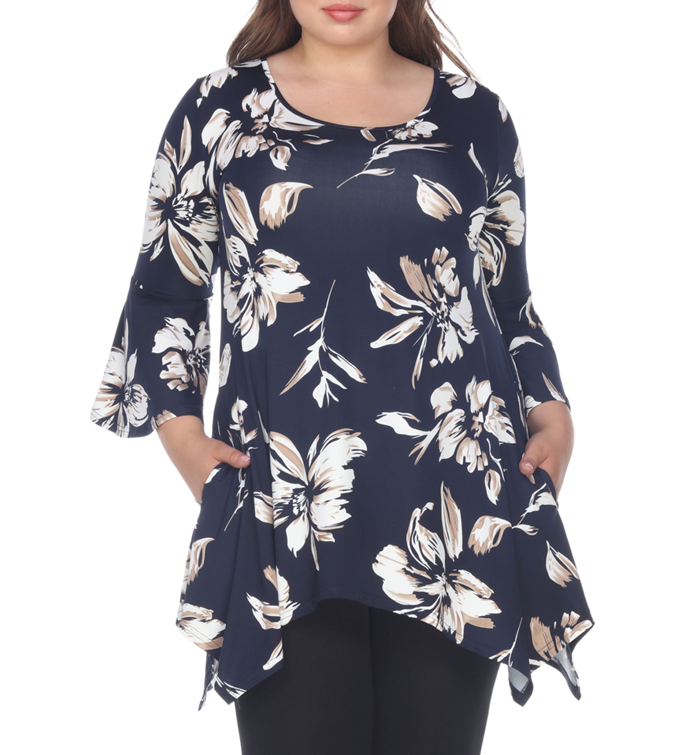 Plus Size Blanche Tunic Top