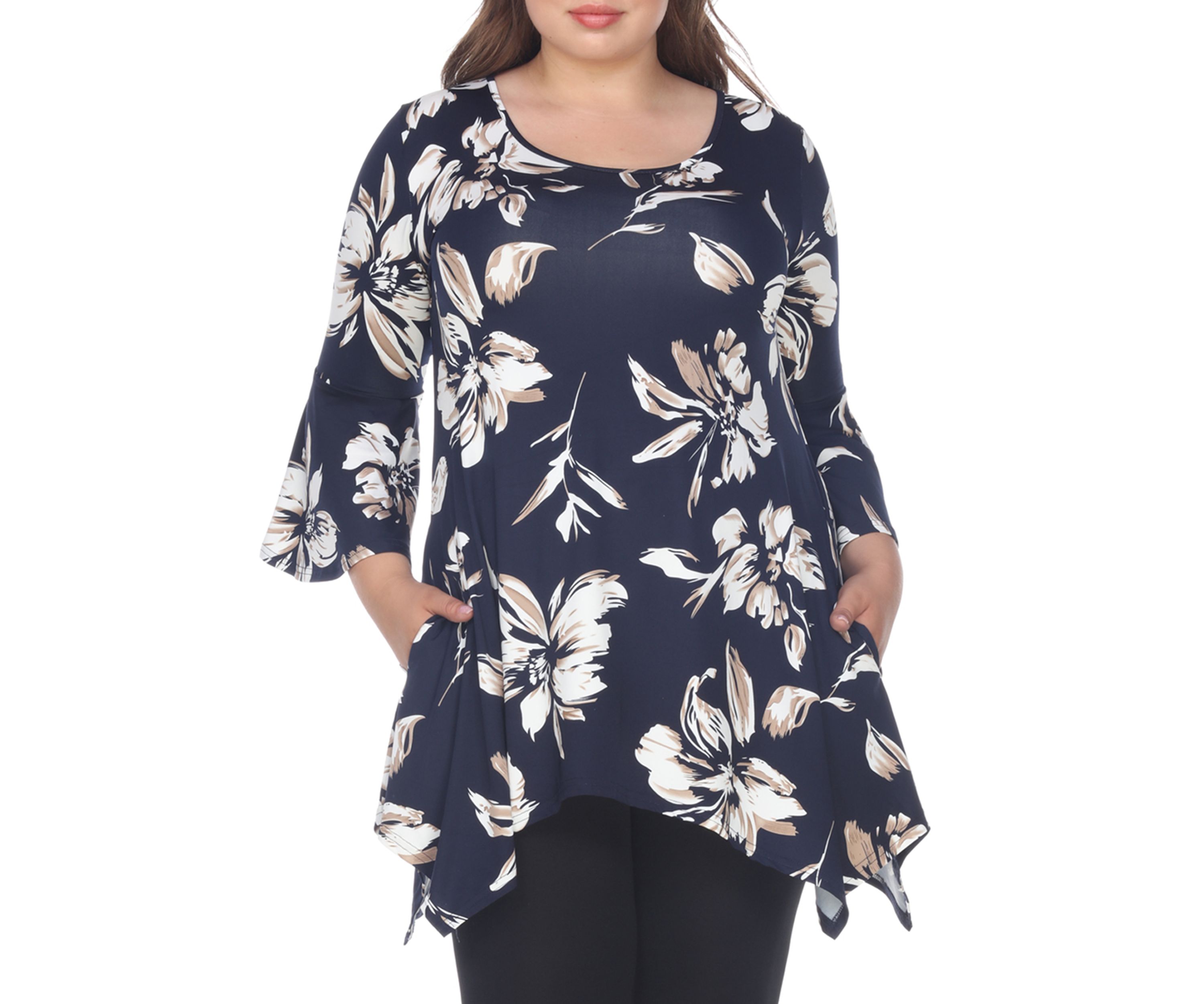 Plus Size Blanche Tunic Top