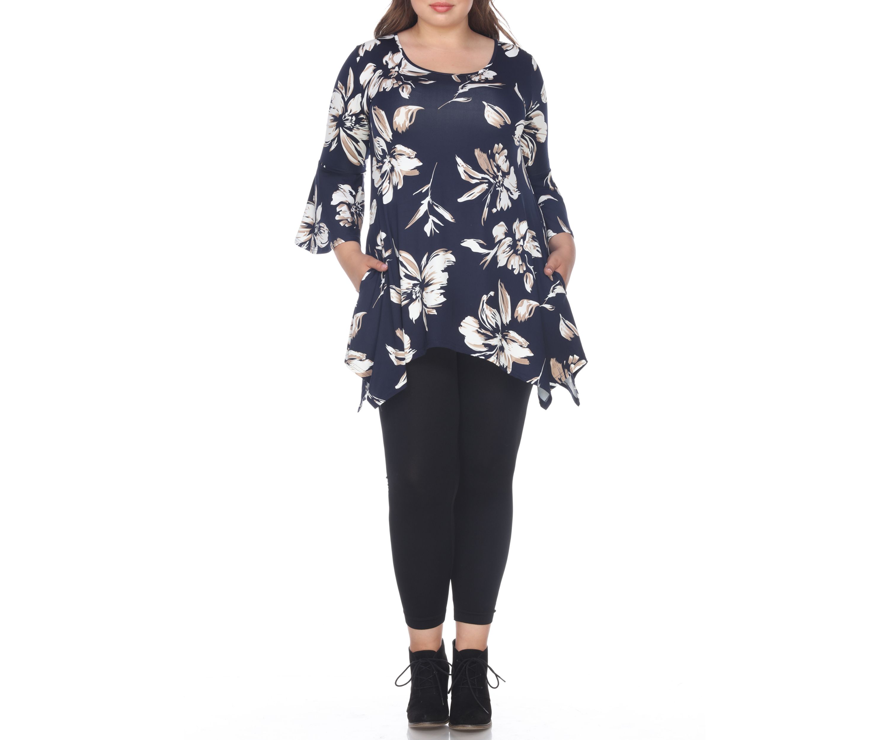 Plus Size Blanche Tunic Top