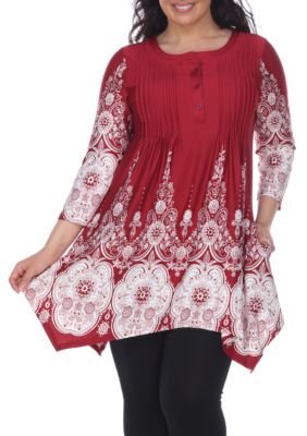 White Mark Women's Plus Size Dulce Tunic/Top, 1X