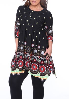 White Mark Women's Plus Size Lucy Tunic