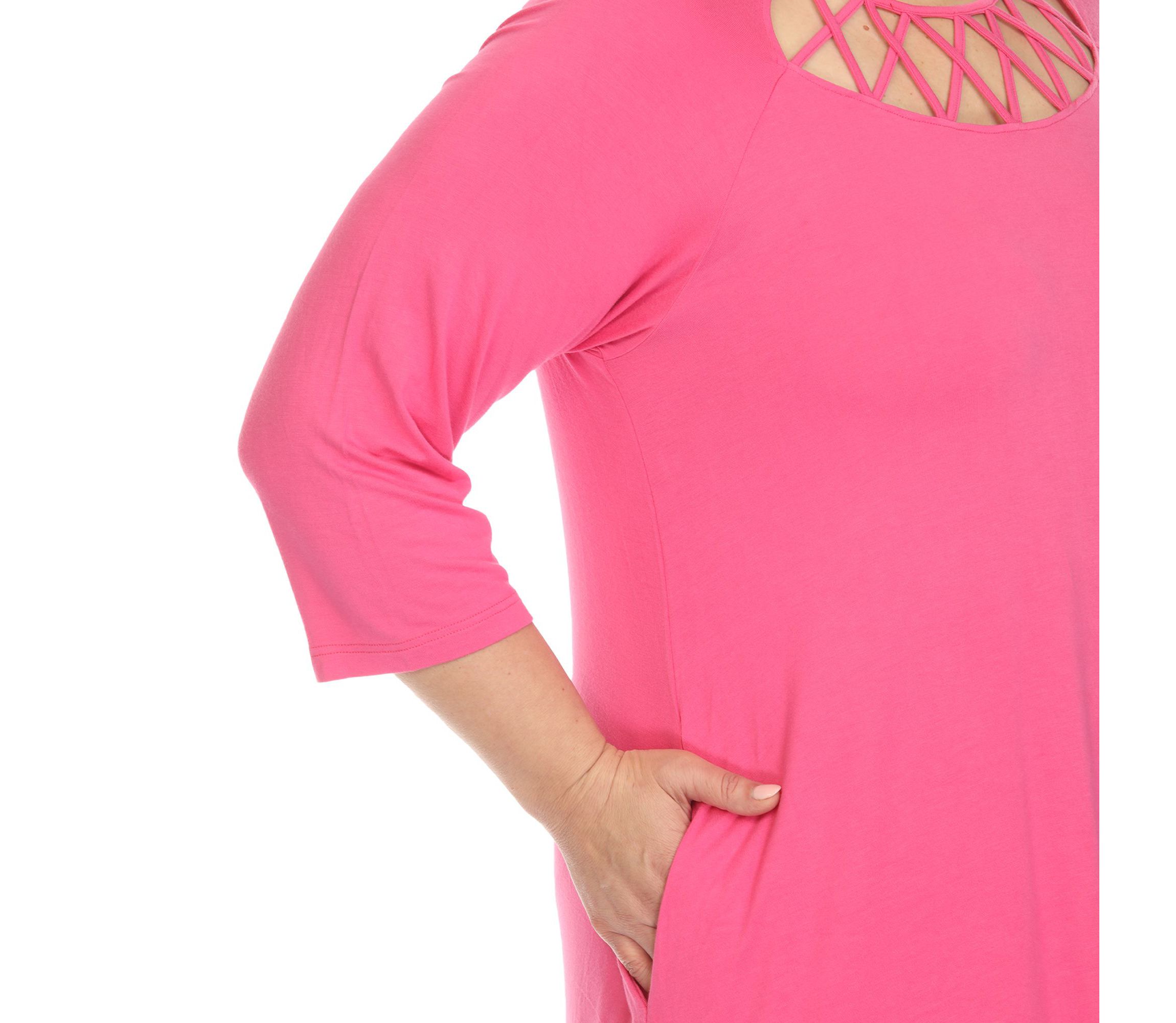 Plus Size Criss Cross Neckline Swing Dress