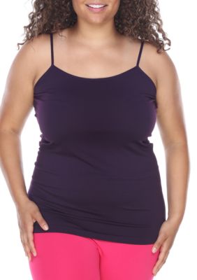White Mark Women's Plus Size Tank Top, Purple