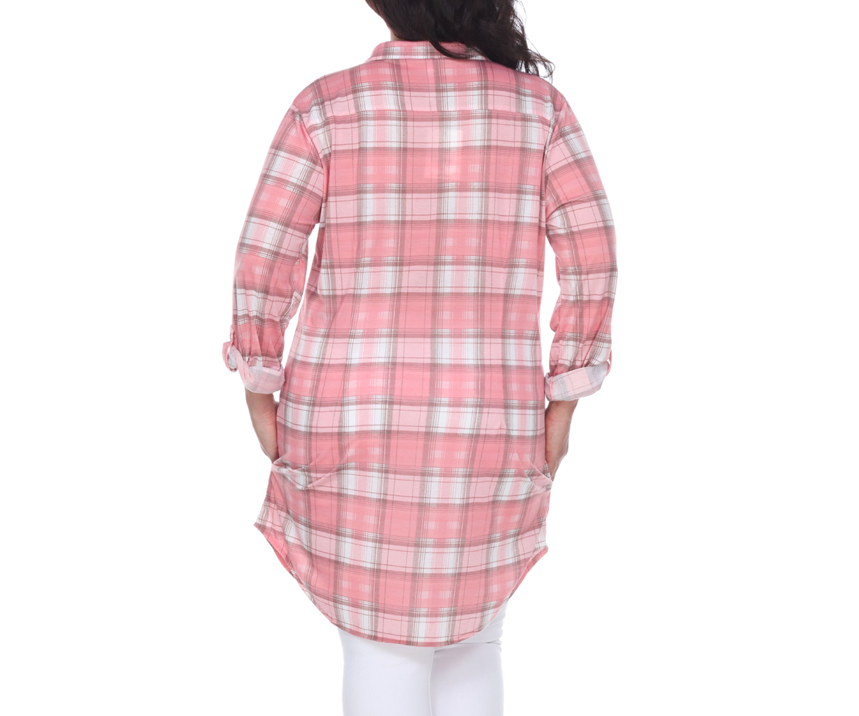 Plus Size Piper Stretchy Plaid Tunic