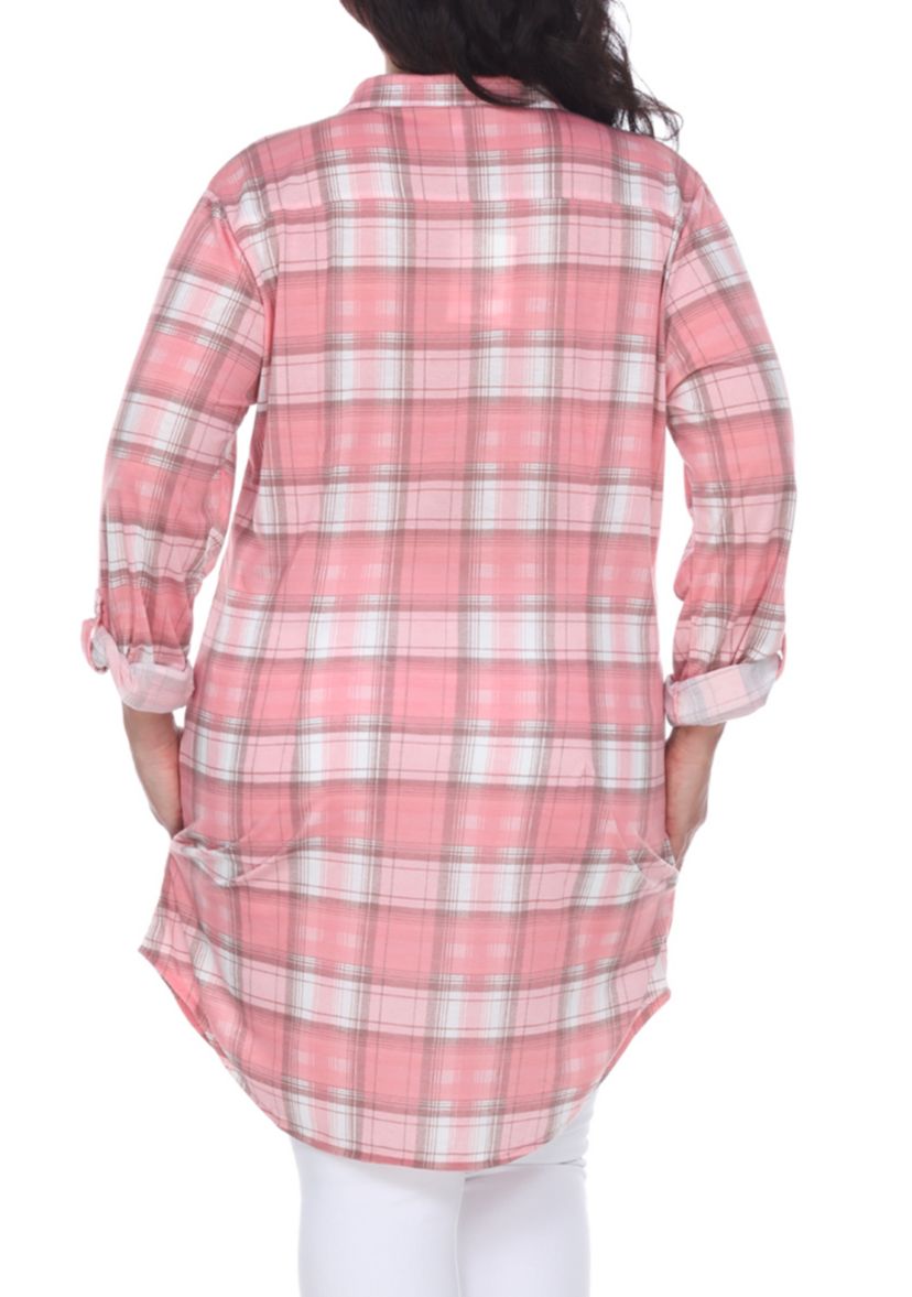 Plus Size Piper Stretchy Plaid Tunic