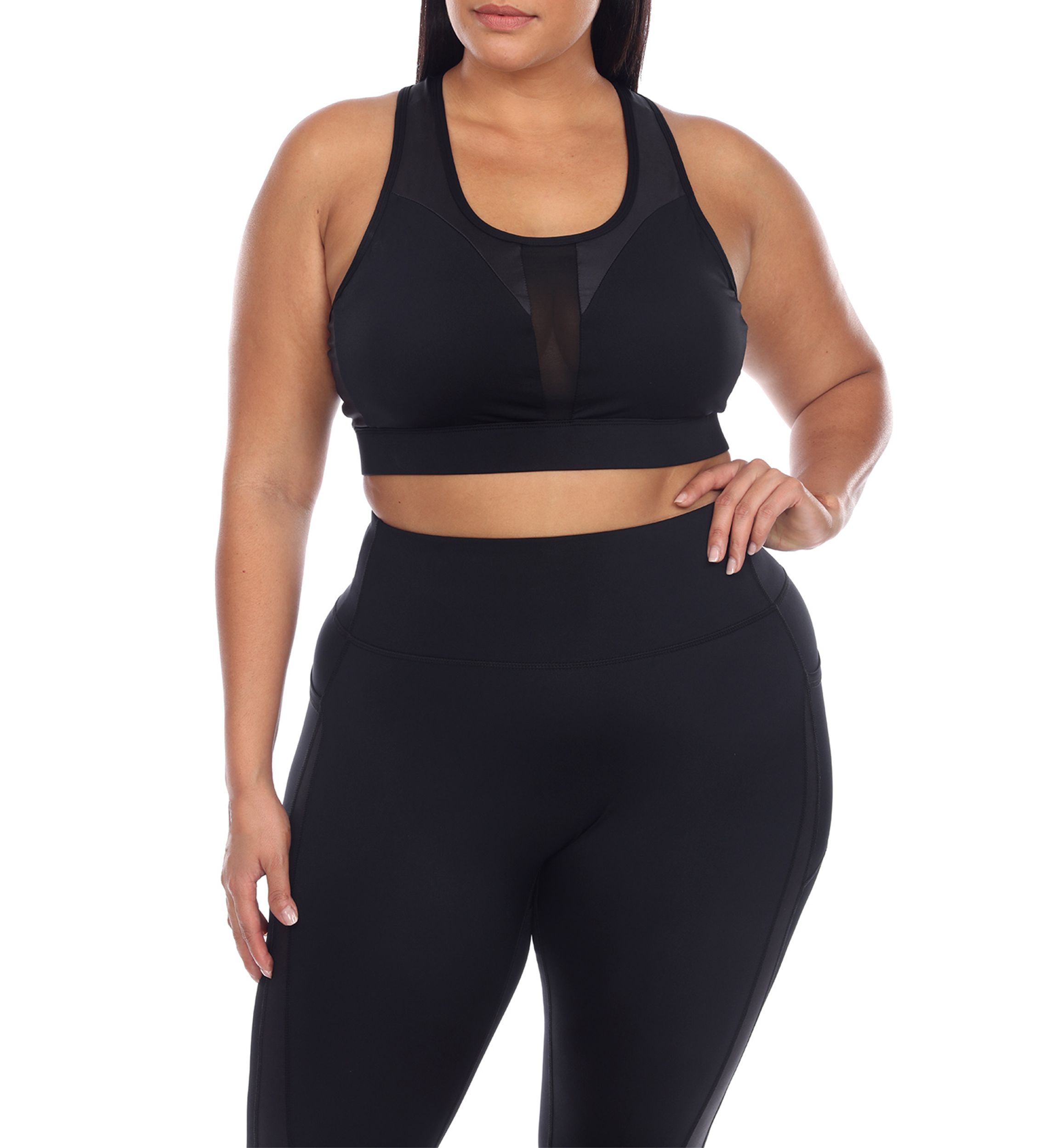 Plus Size Racer Back Sports Bra