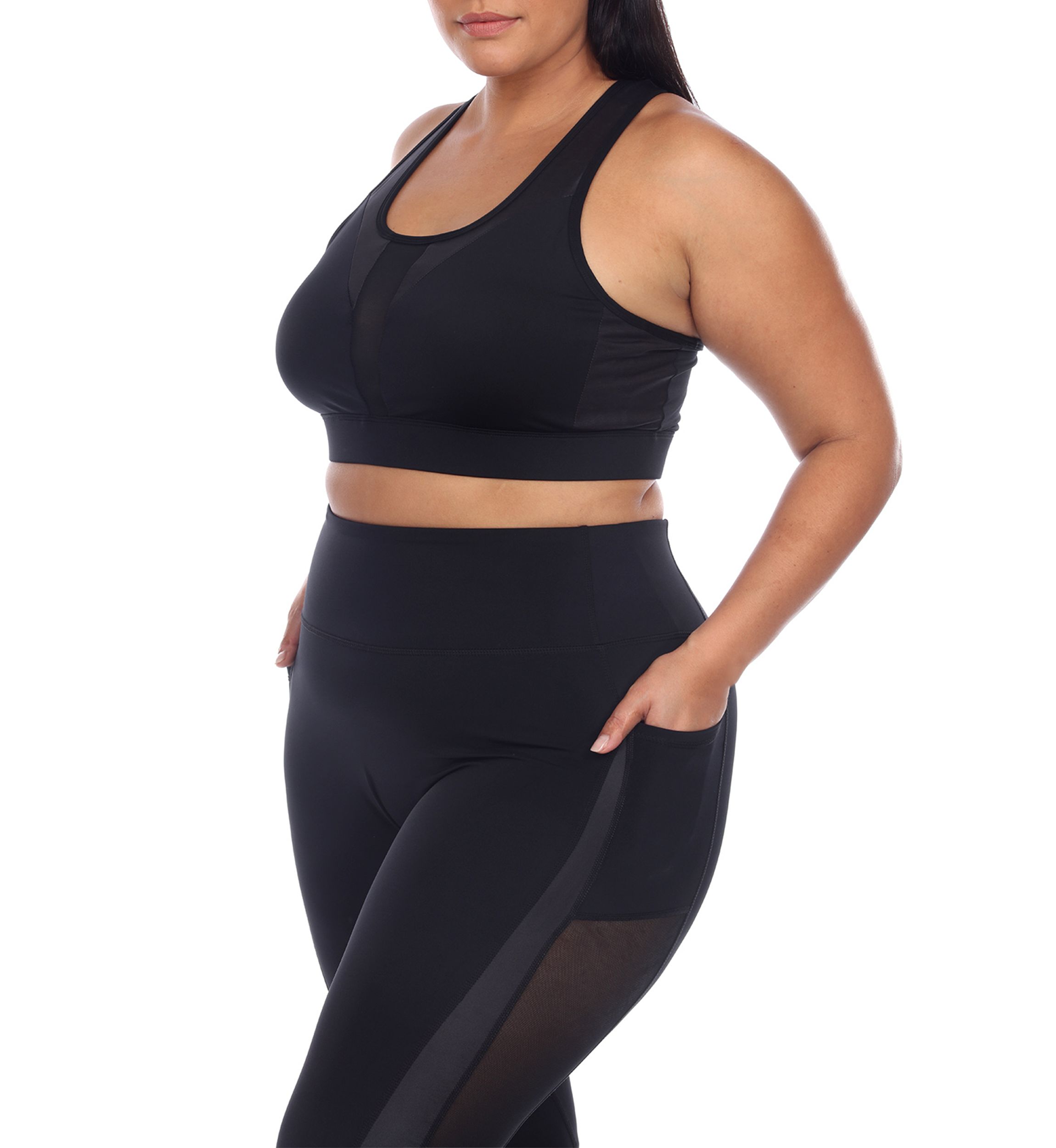 Plus Size Racer Back Sports Bra
