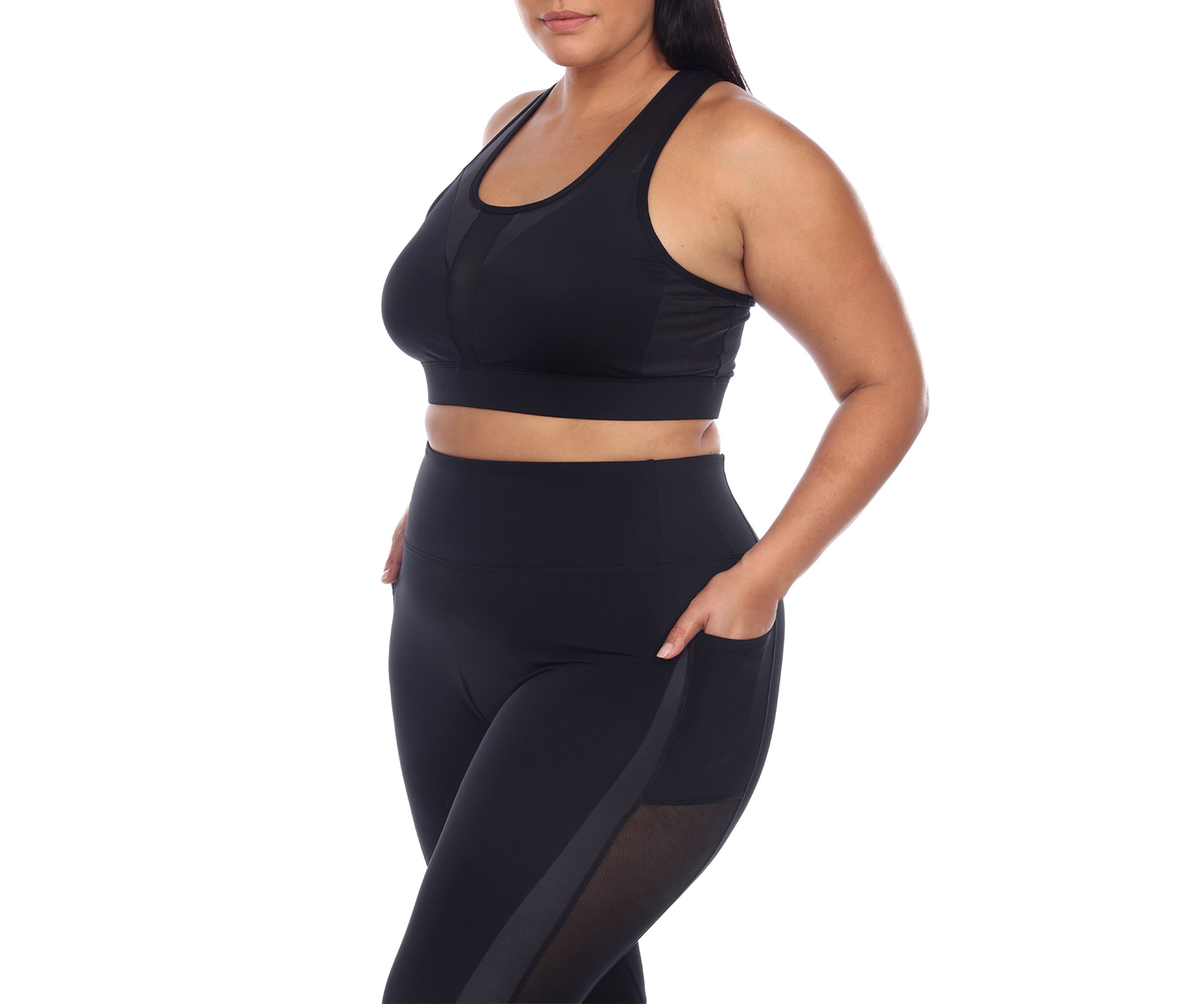 Plus Size Racer Back Sports Bra