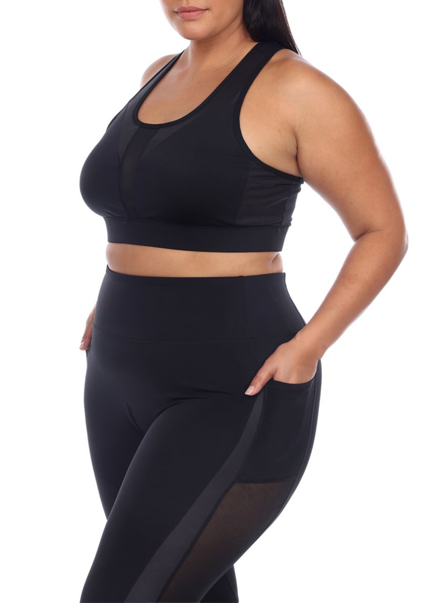 Plus Size Racer Back Sports Bra