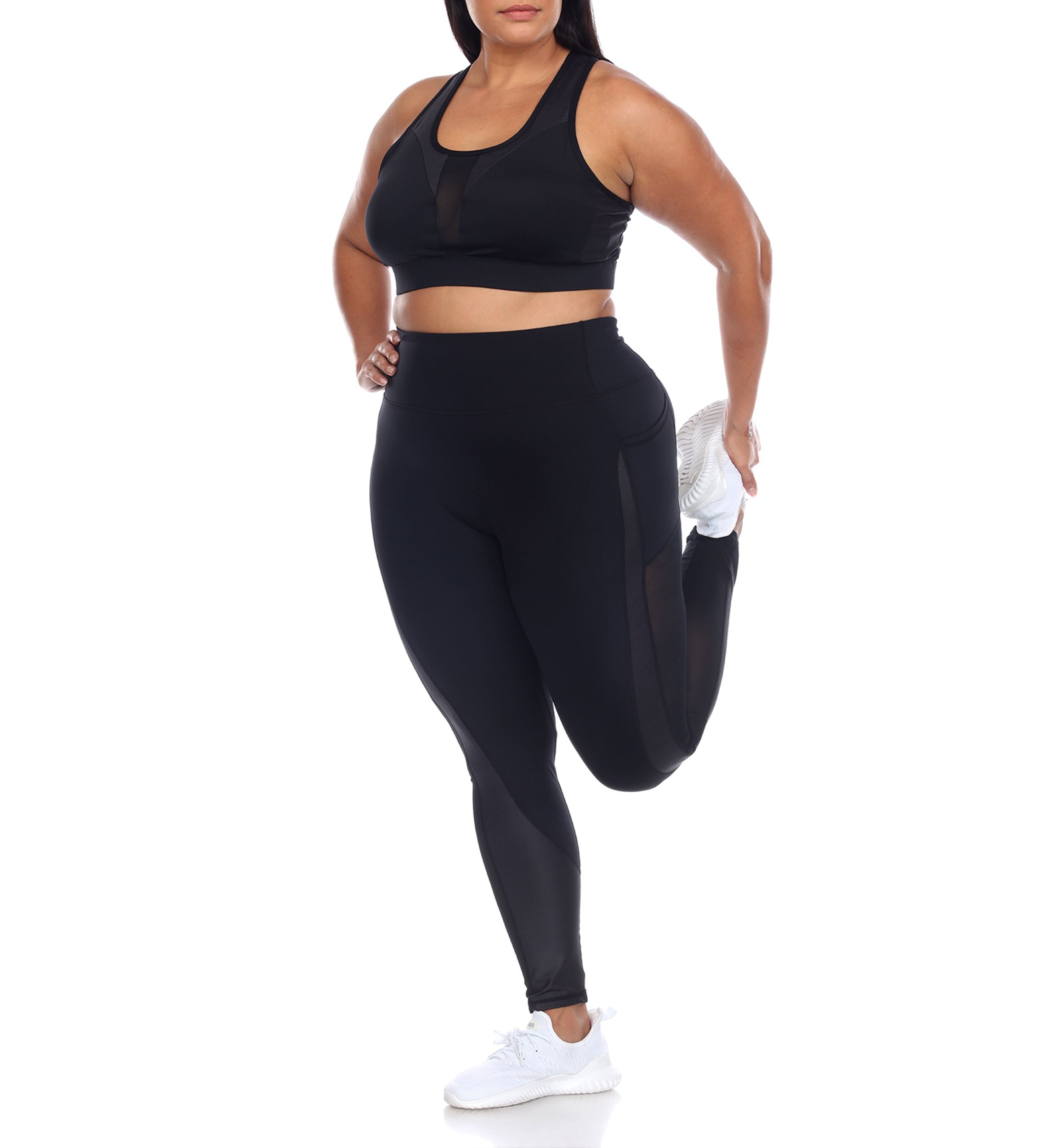 Plus Size Racer Back Sports Bra