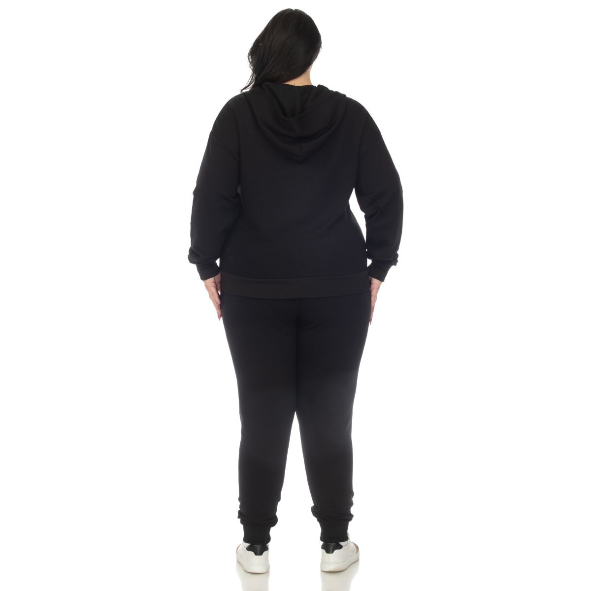Plus Size Fleece Lined Tracksuit Set
