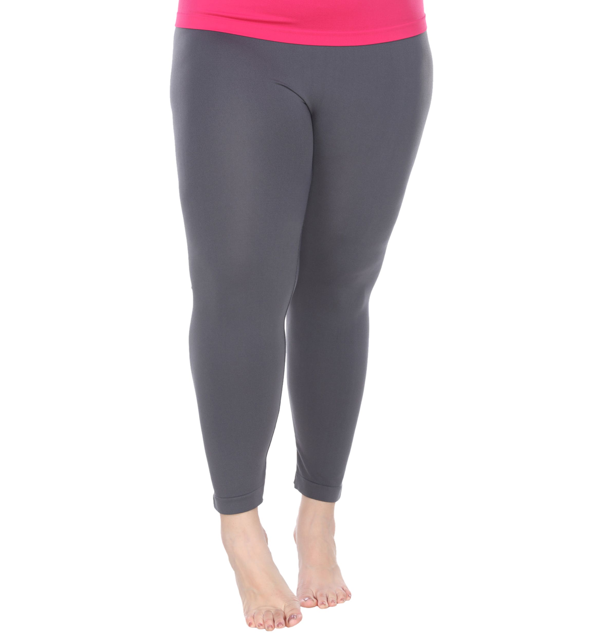 Plus Size Super-Stretch Solid Leggings