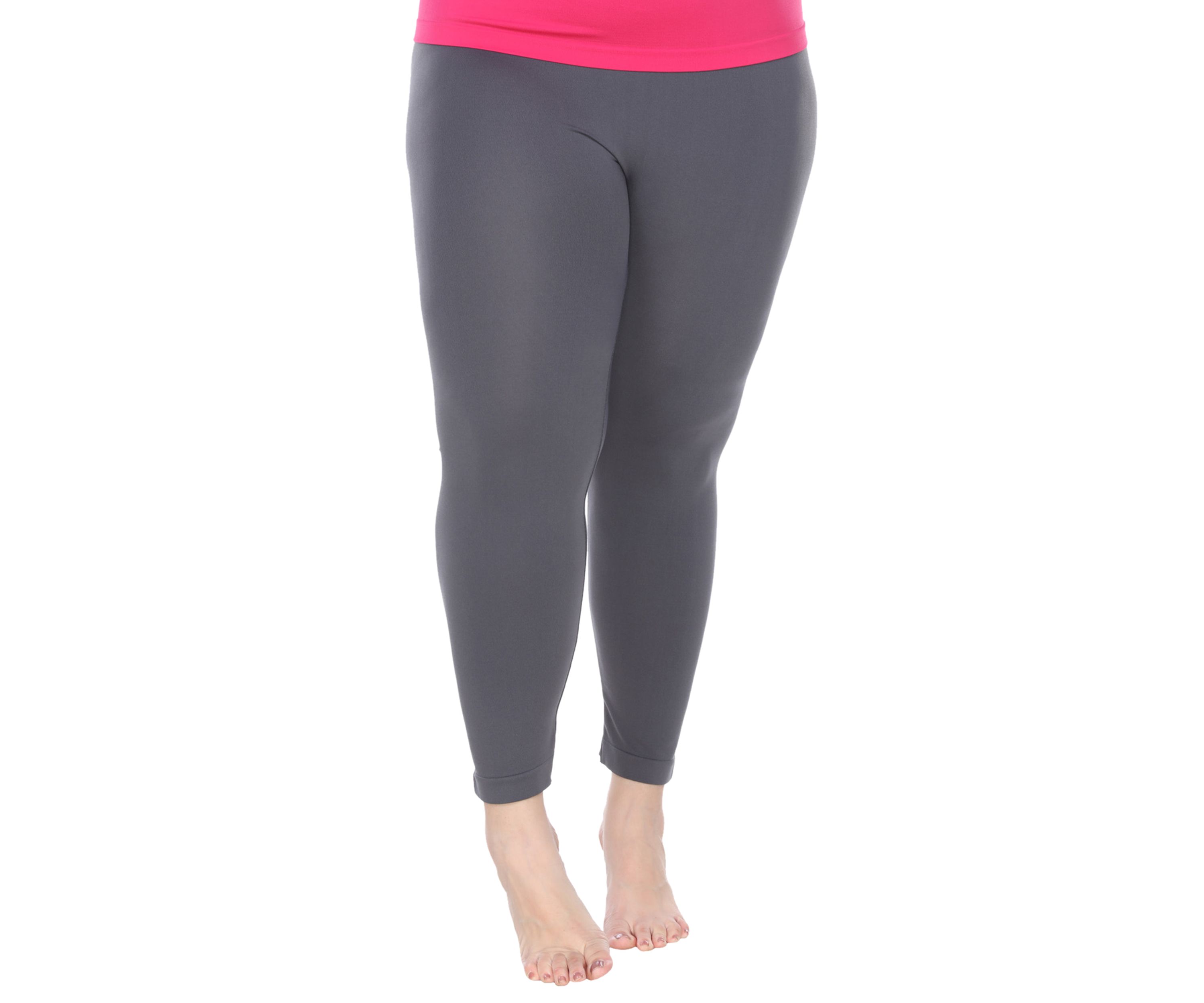 Plus Size Super-Stretch Solid Leggings