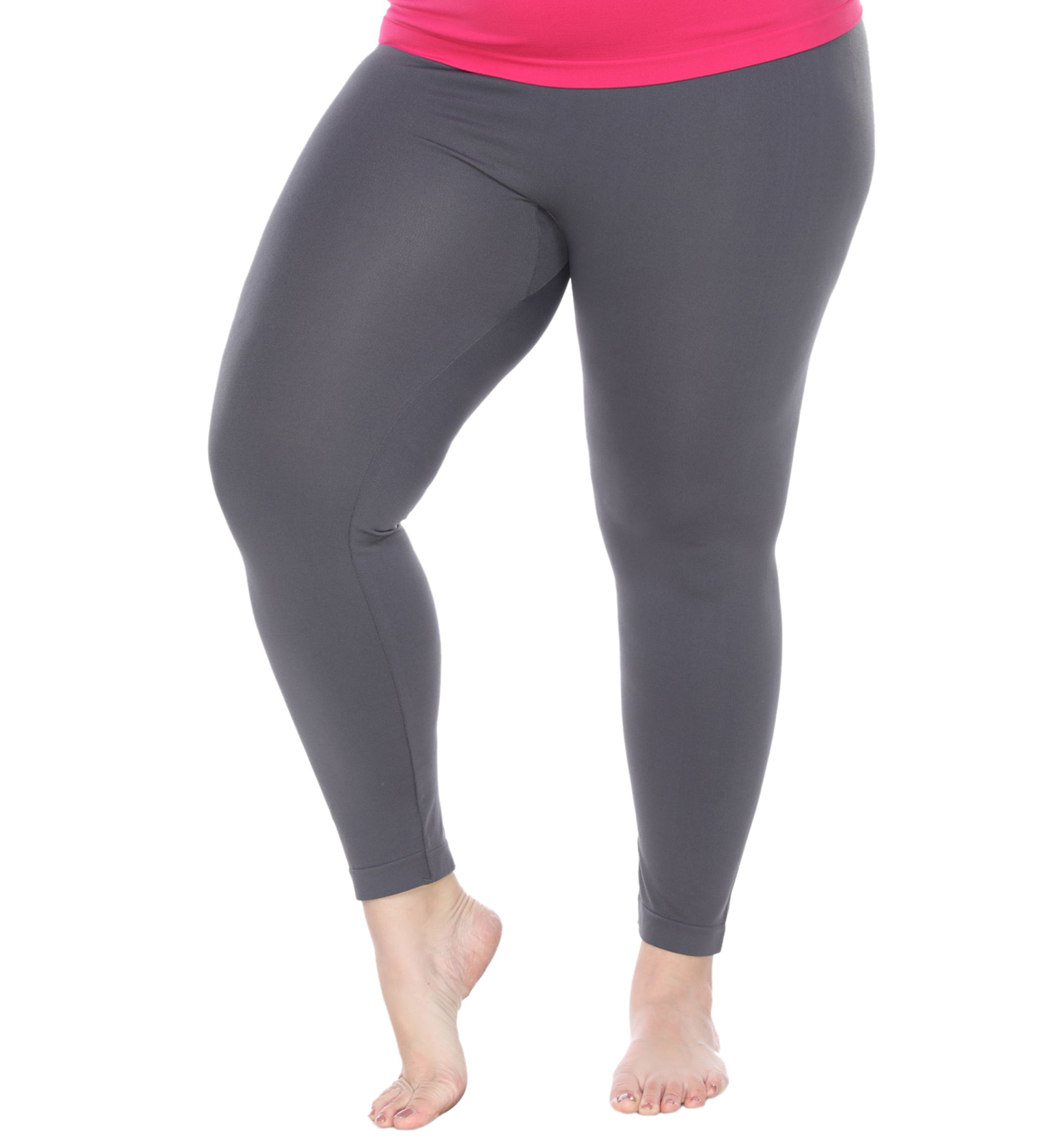 Plus Size Super-Stretch Solid Leggings