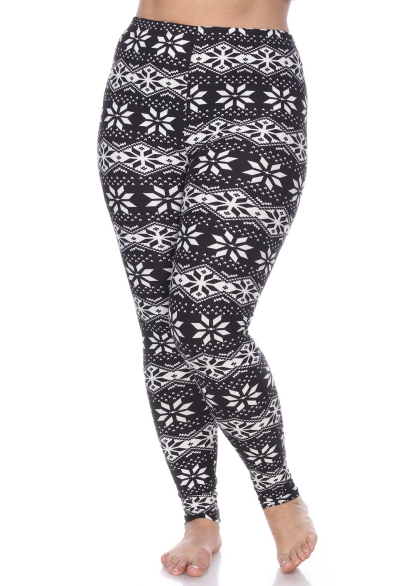 Plus Size Printed Leggings