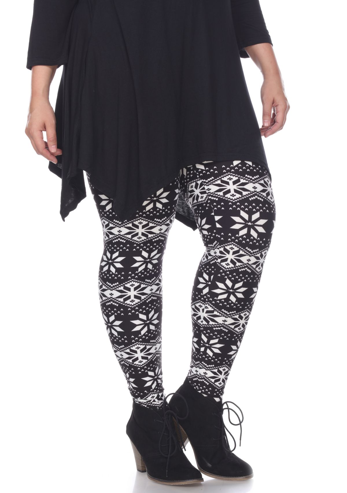 Plus Size Printed Leggings