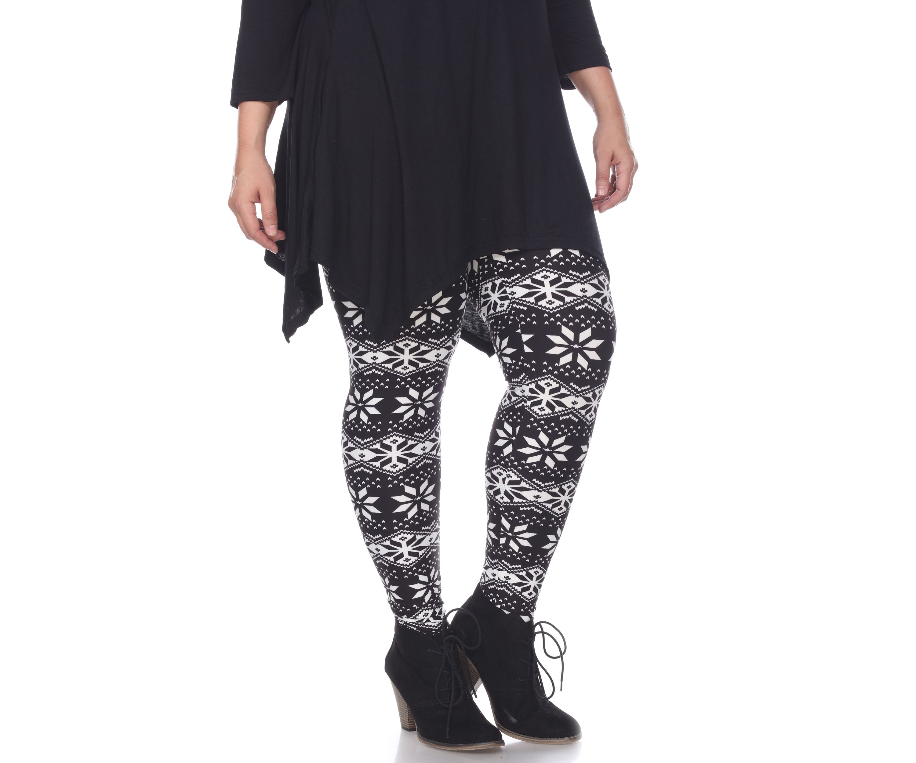 Plus Size Printed Leggings