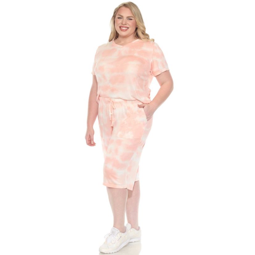 Plus Size Soft Capri Pajama Lounge Set