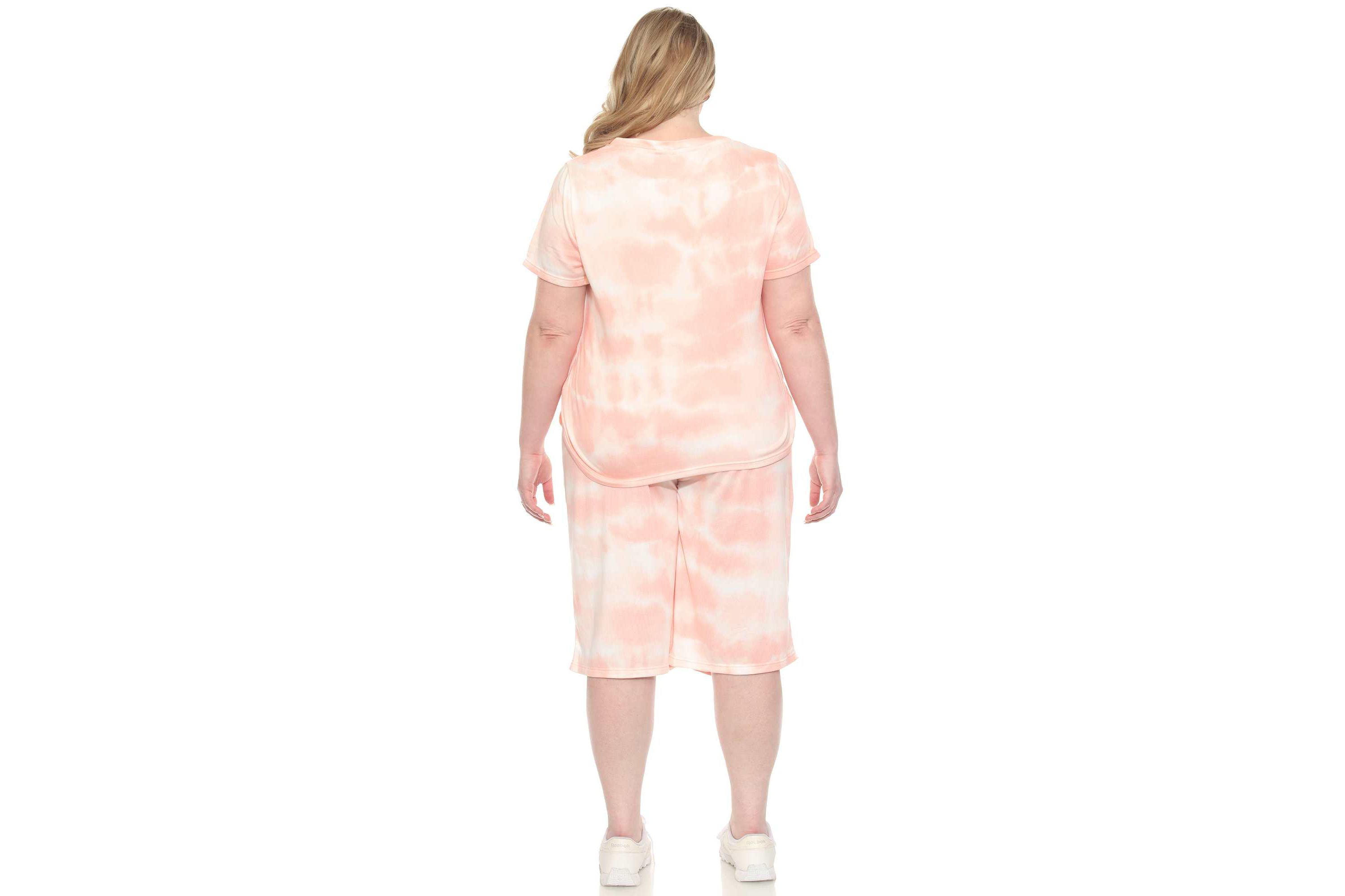 Plus Size Soft Capri Pajama Lounge Set