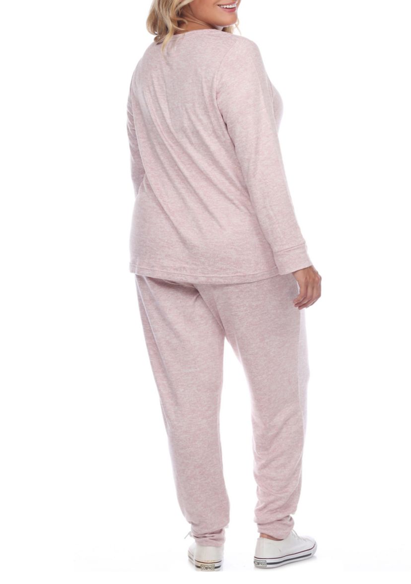 Plus Size 2 Piece Lounge Set