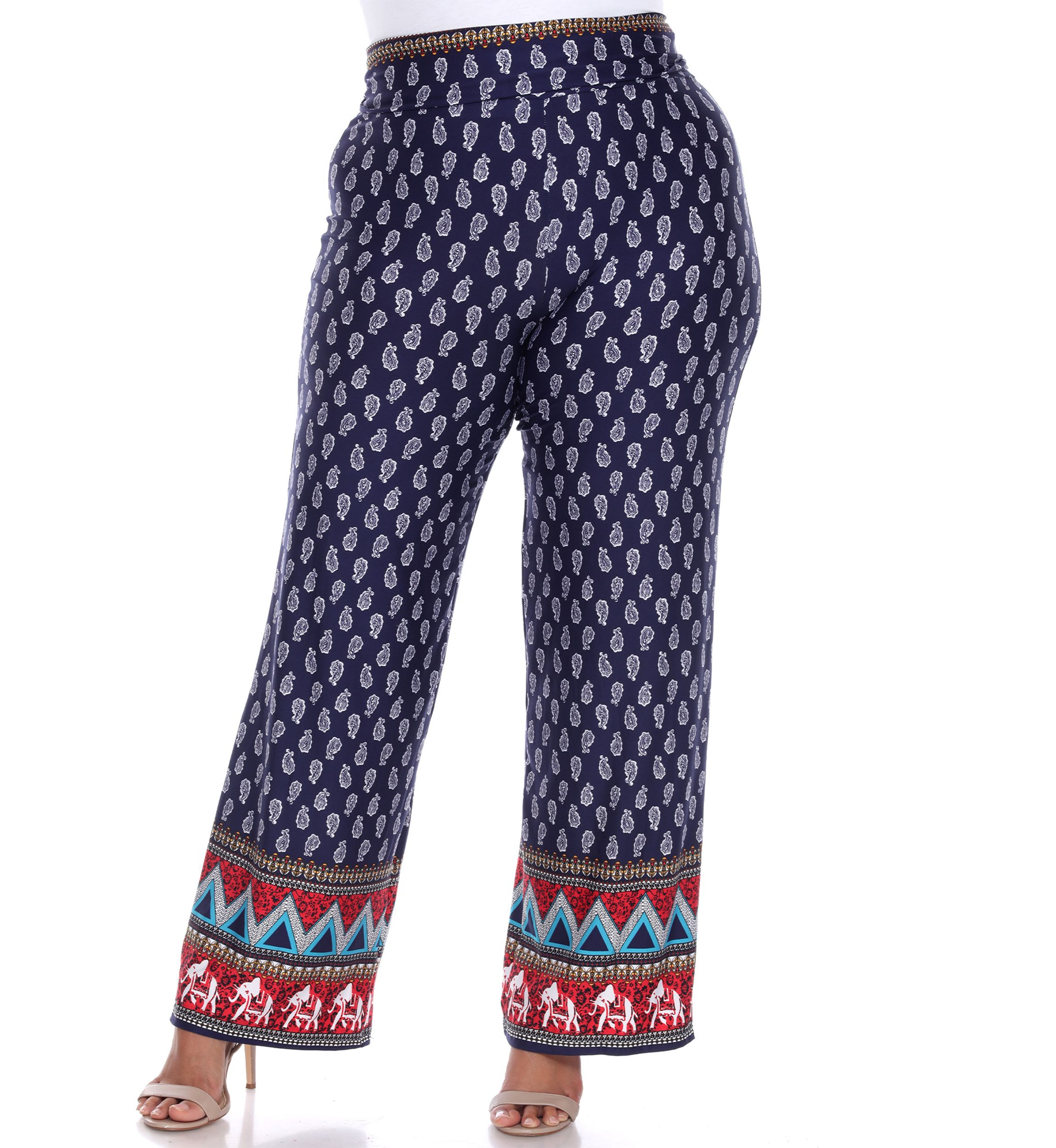 Plus Size Printed Palazzo Pants