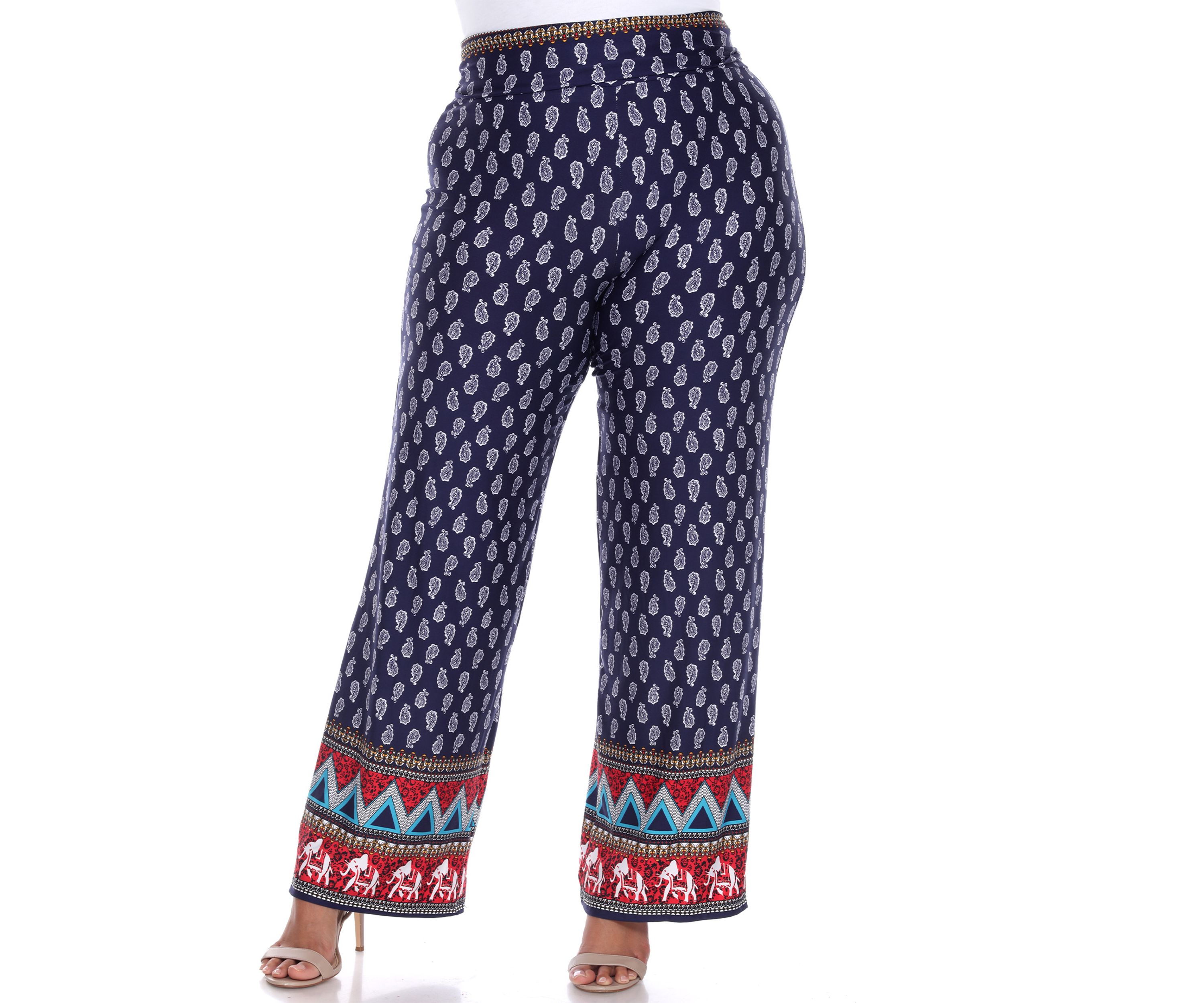 Plus Size Printed Palazzo Pants