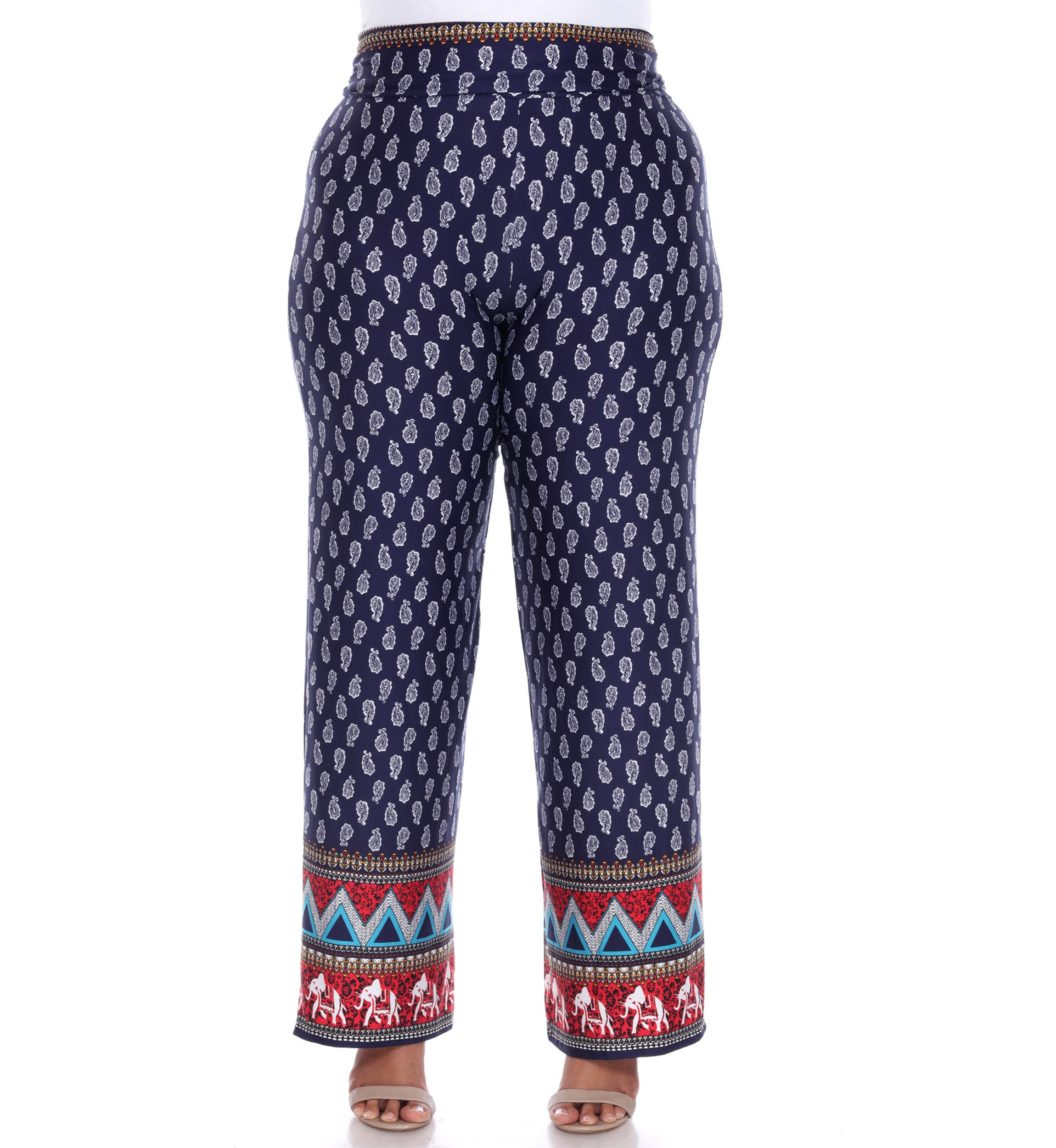 Plus Size Printed Palazzo Pants