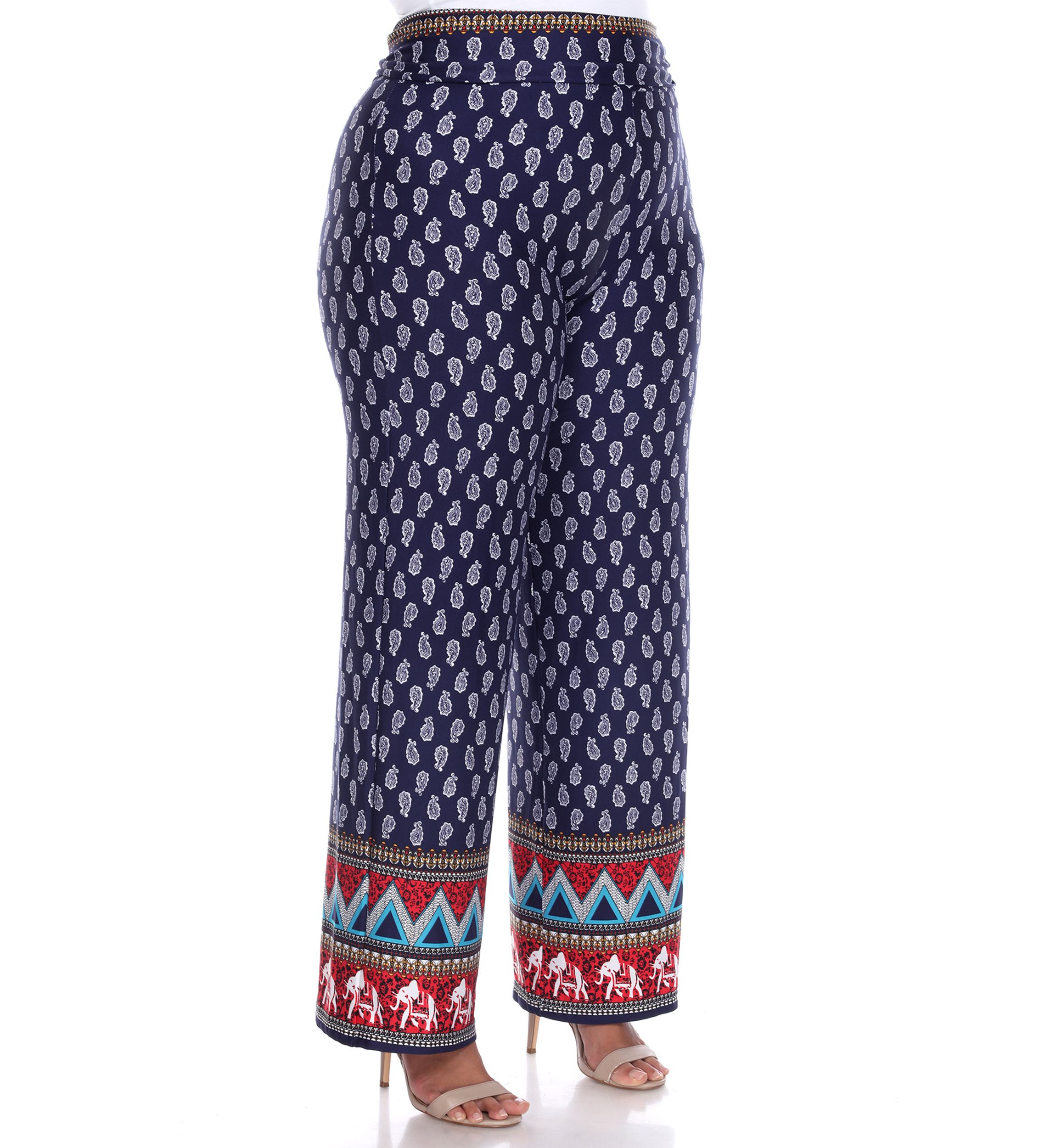 Plus Size Printed Palazzo Pants