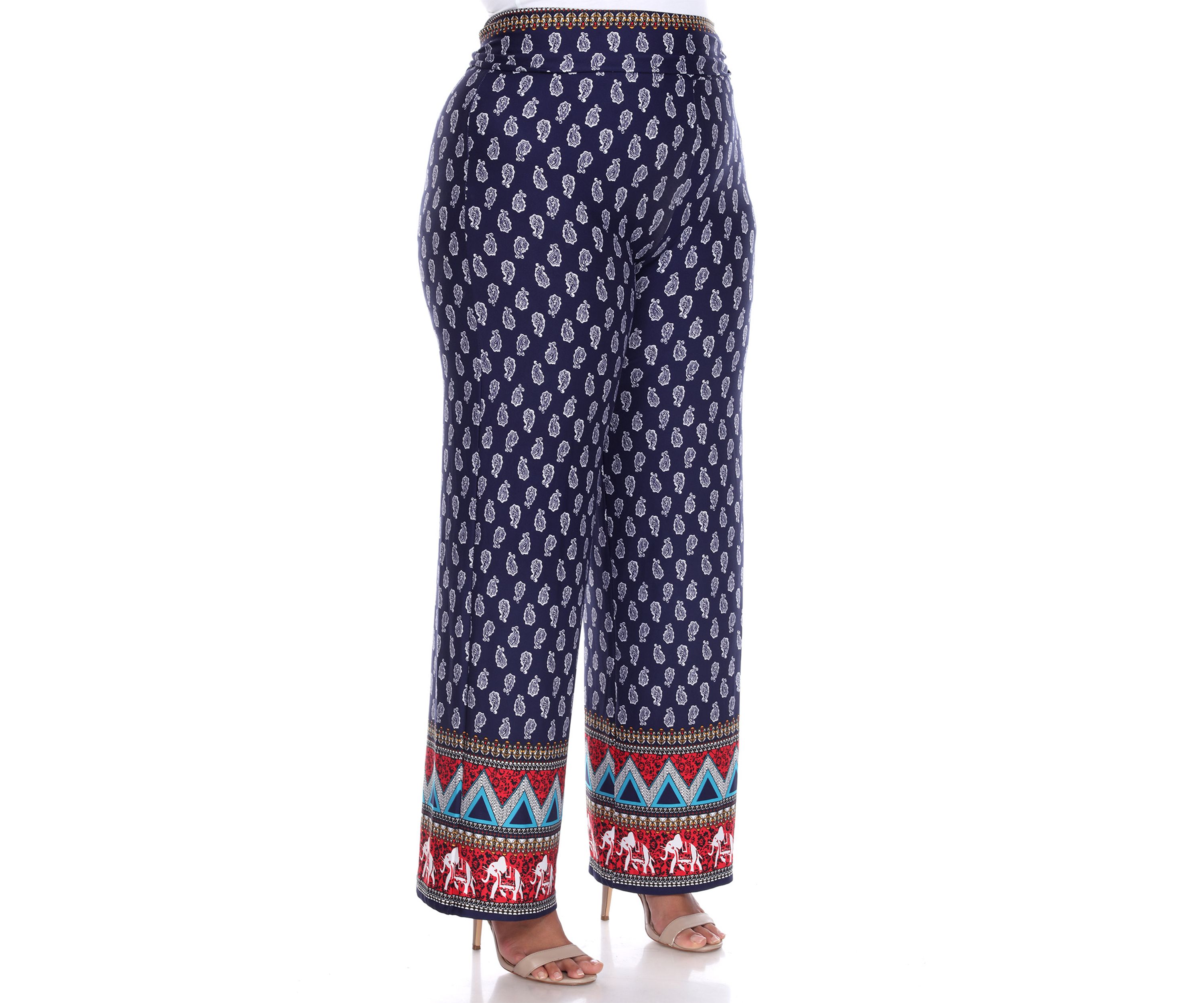 Plus Size Printed Palazzo Pants