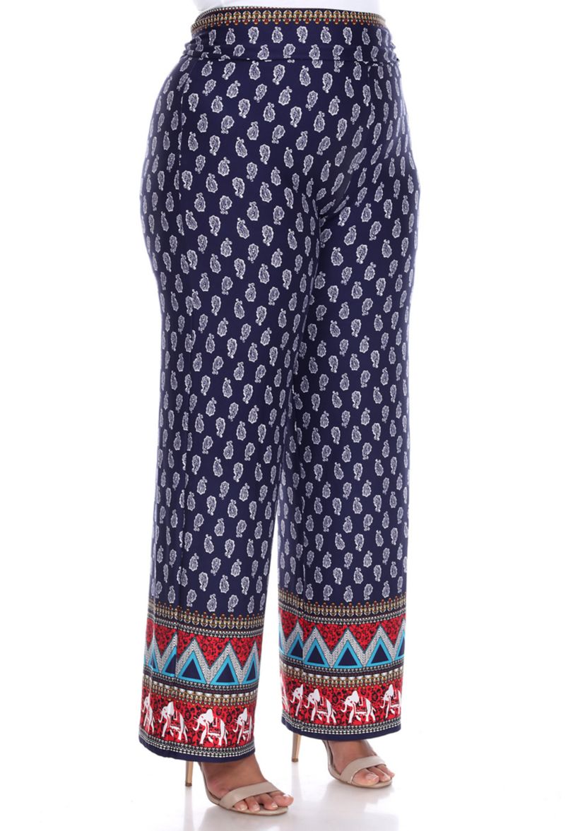 Plus Size Printed Palazzo Pants