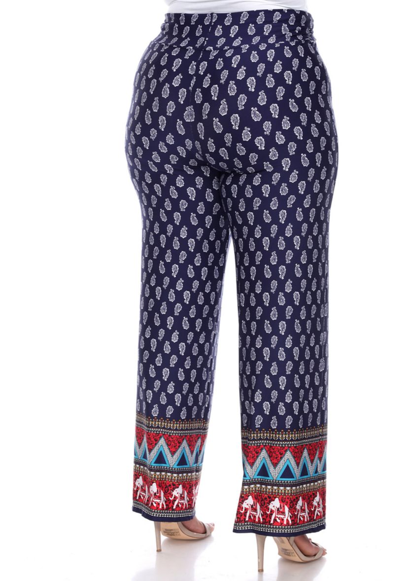 Plus Size Printed Palazzo Pants