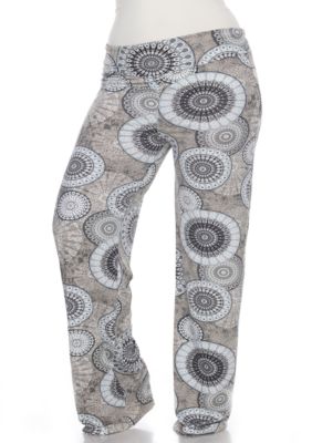 Plus Circle Print Palazzo Pants