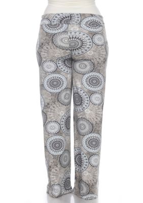 Plus Circle Print Palazzo Pants