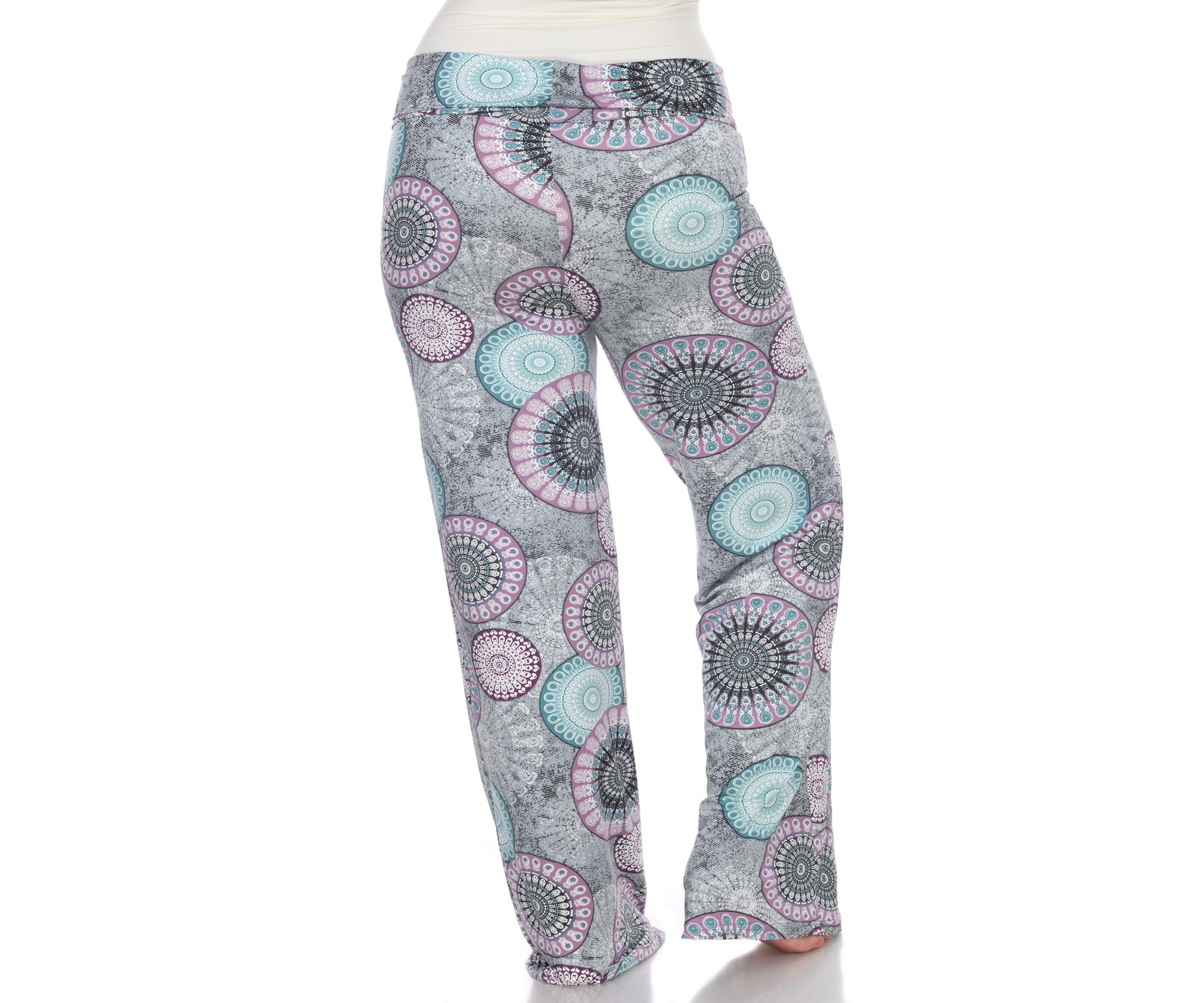 Plus Size Circle Print Palazzo Pants