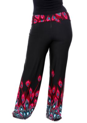 Plus Printed Palazzo Pants