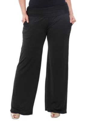 Plus Solid Palazzo Pants