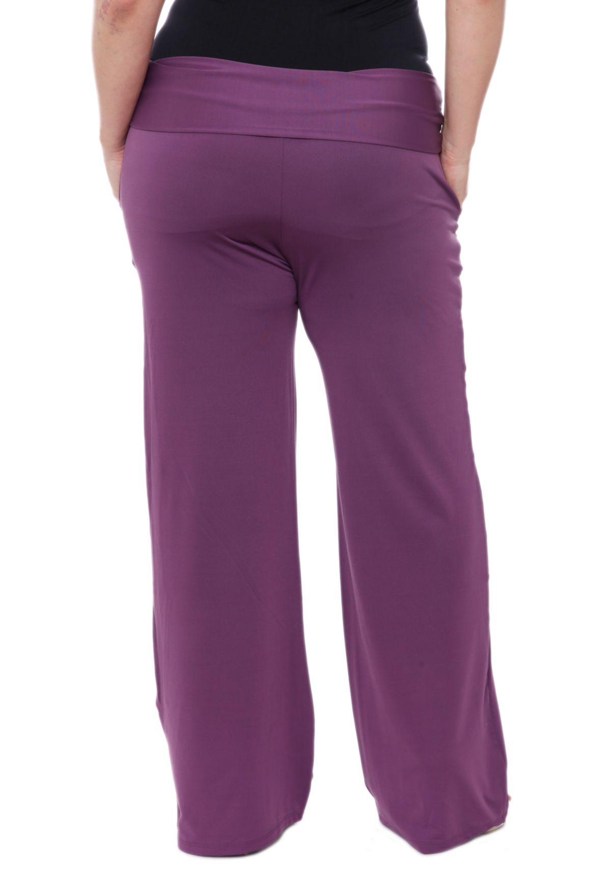 Plus Size Solid Palazzo Pants