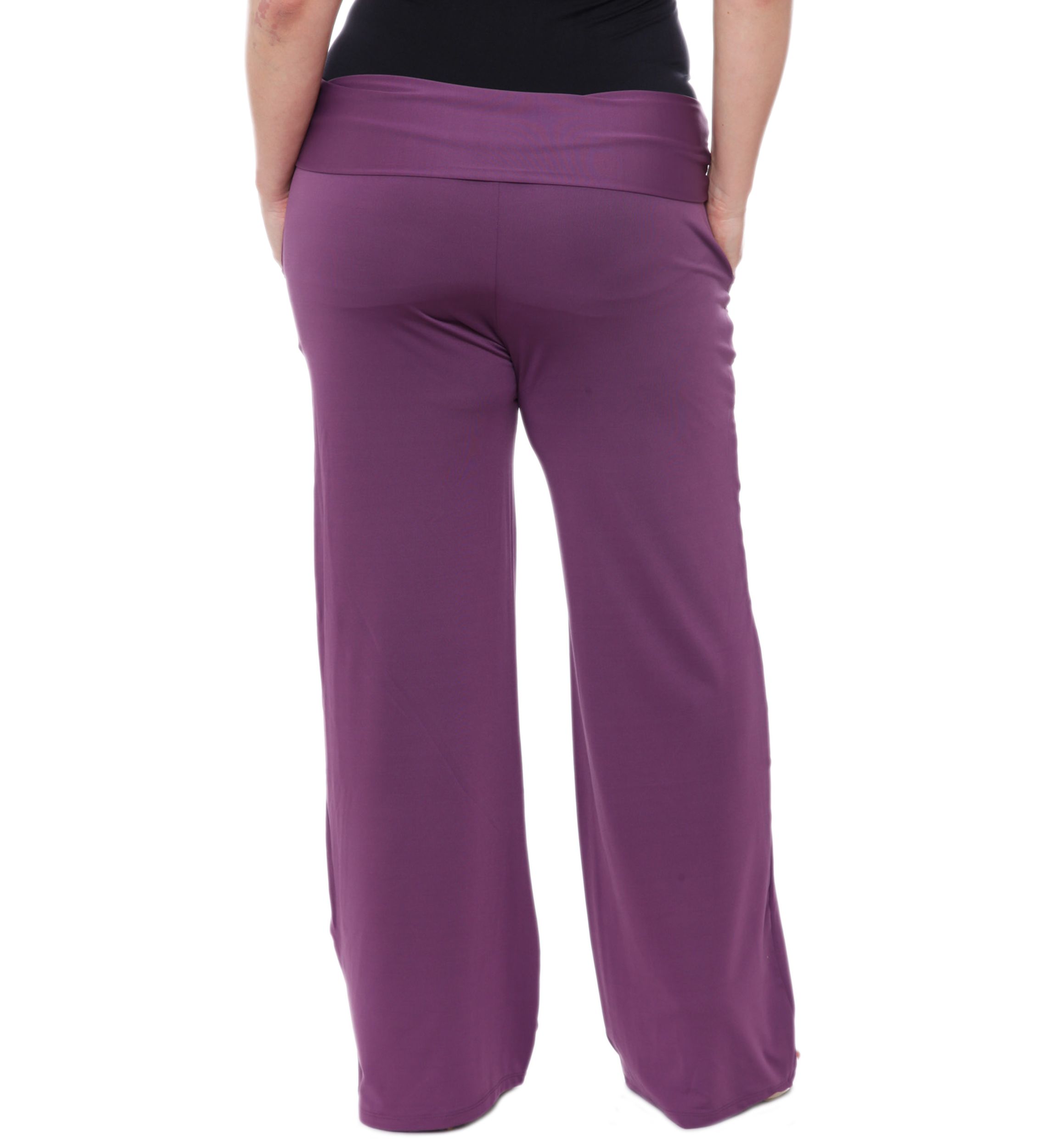 Plus Size Solid Palazzo Pants