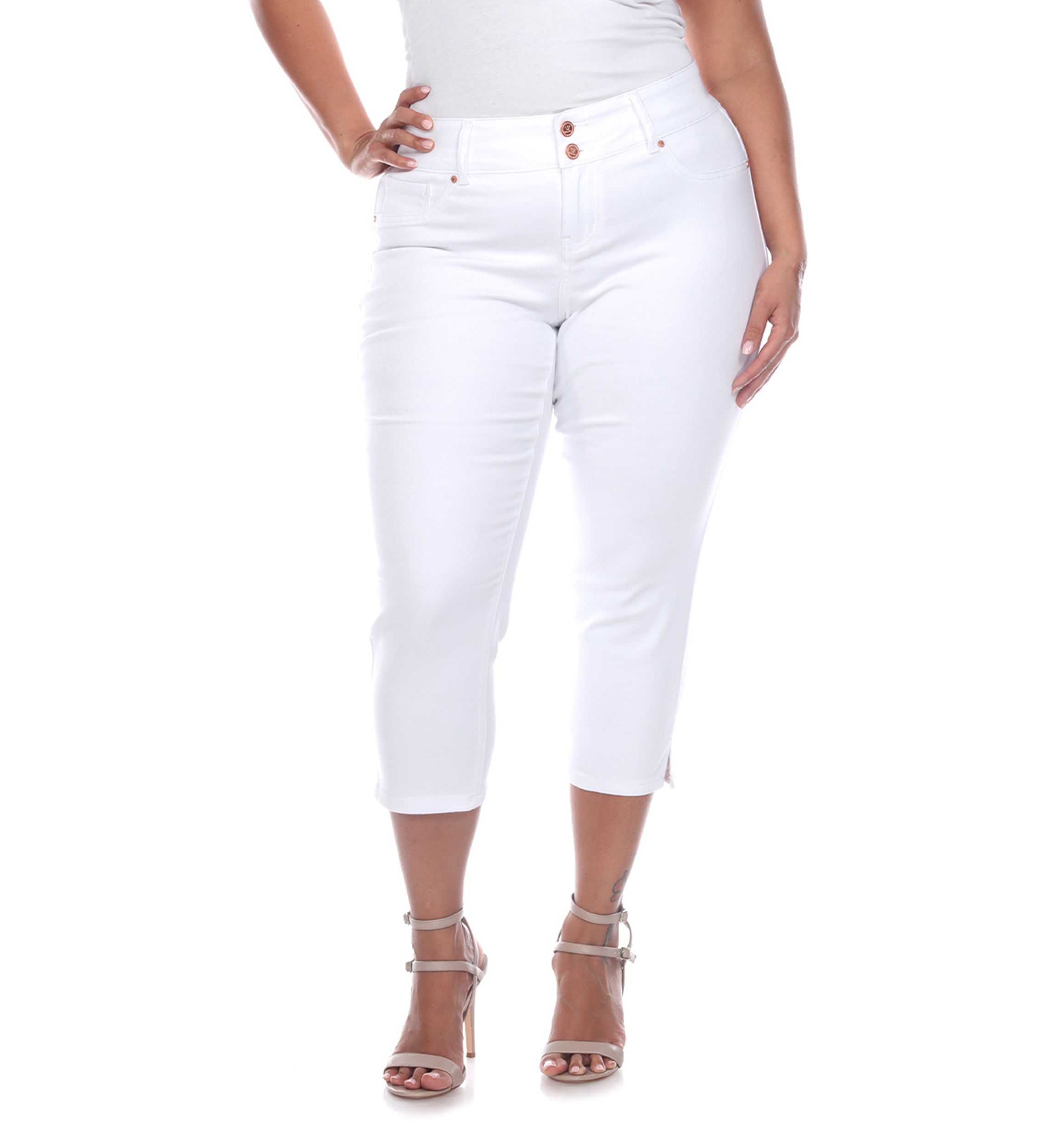 Plus Size Capri Jeans 