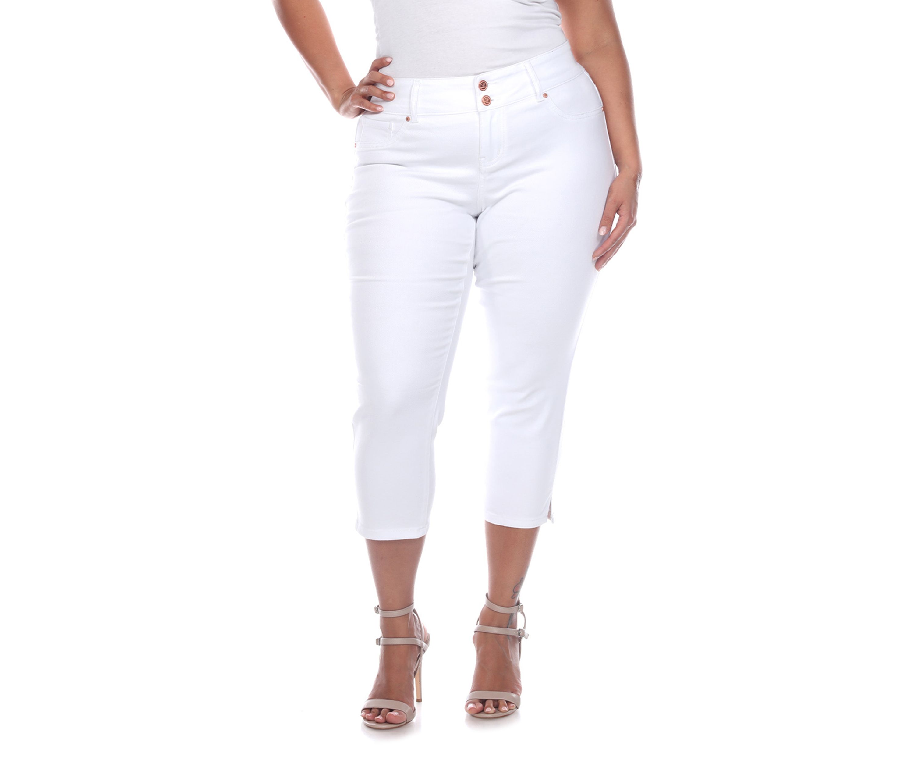 Plus Size Capri Jeans 