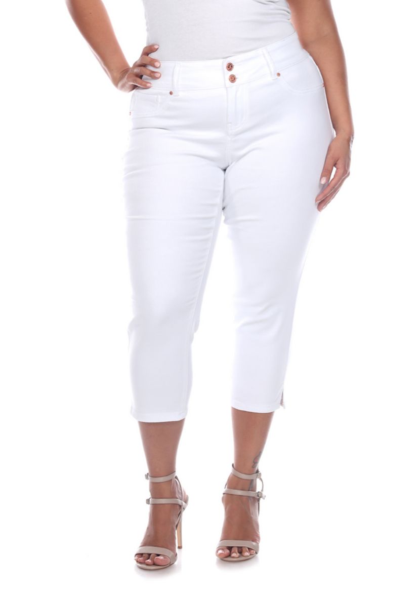 Plus Size Capri Jeans 