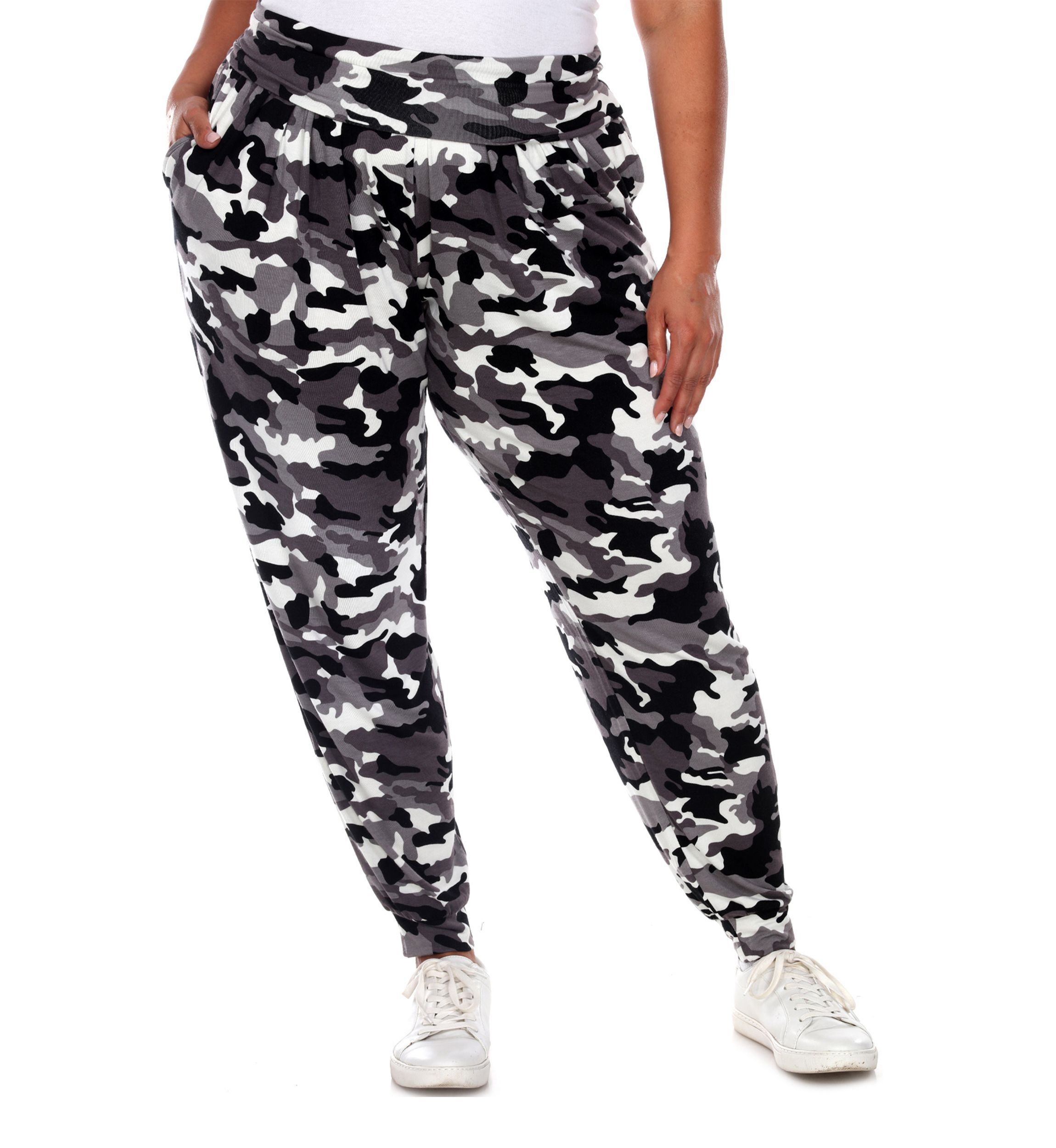Plus Size Camo Harem Pants 