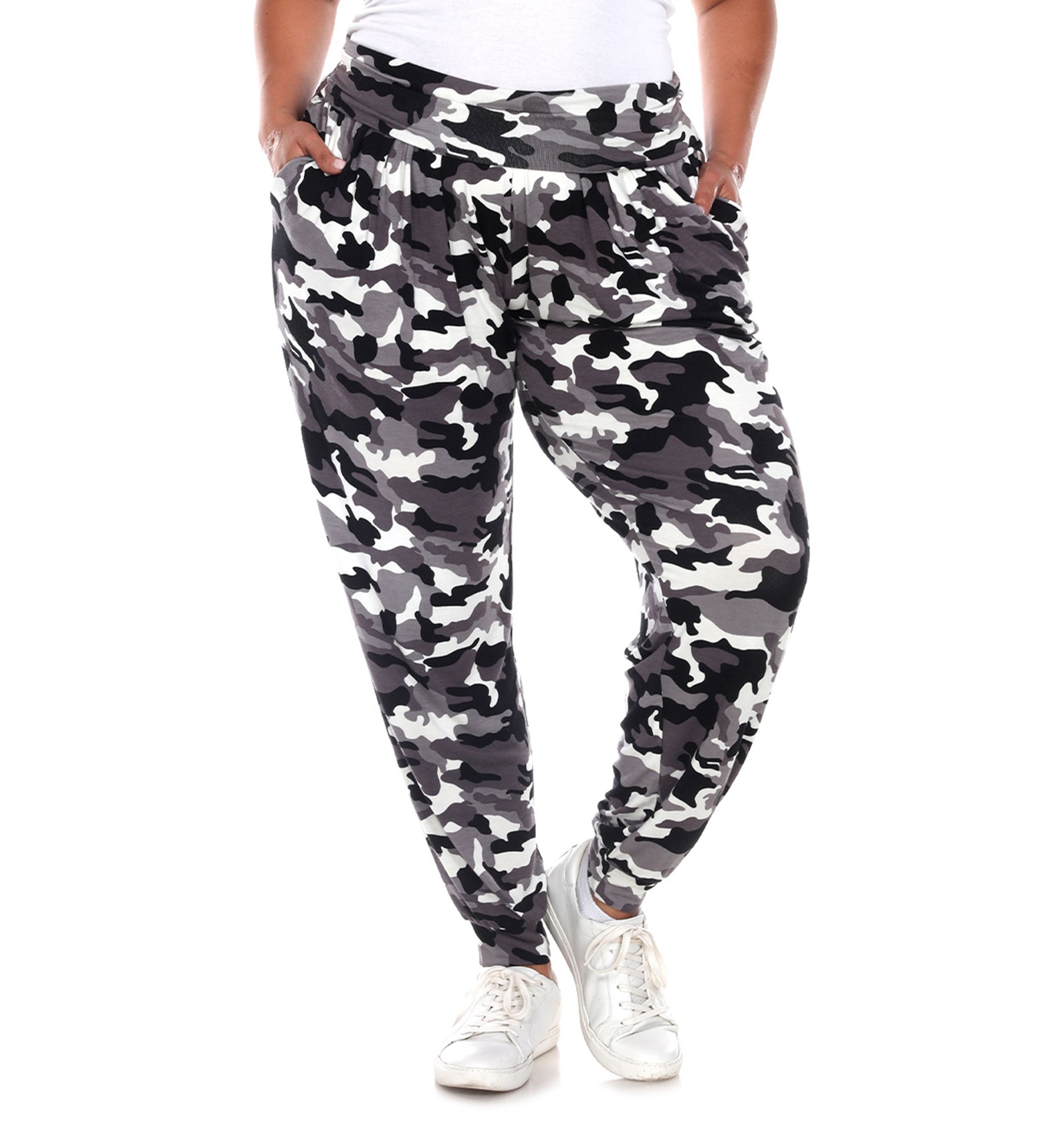 Plus Size Camo Harem Pants 