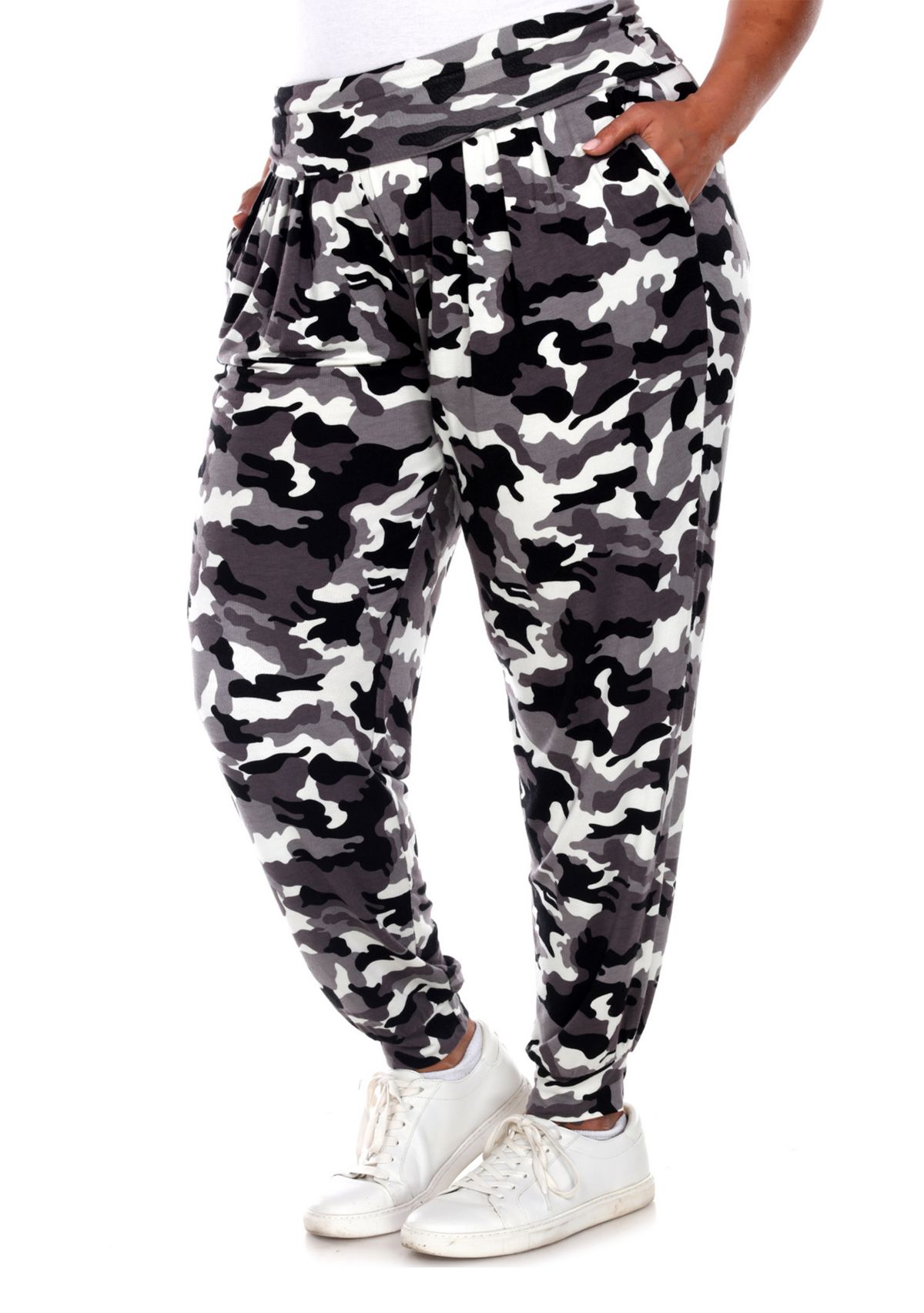 Plus Size Camo Harem Pants 